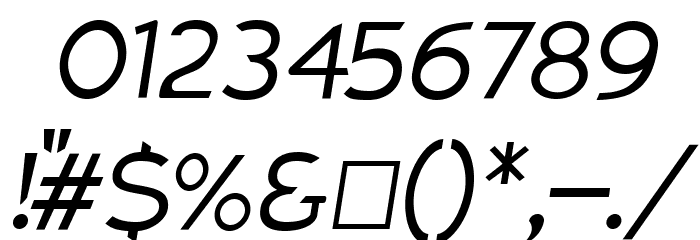 Charger Pro Light Extended Oblique Font OTHER CHARS