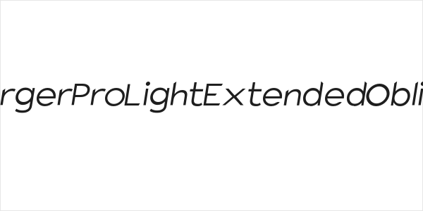 Charger Pro Light Extended Oblique Logo