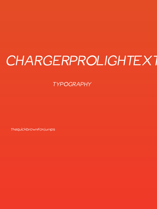 Charger Pro Light Extended Oblique Poster