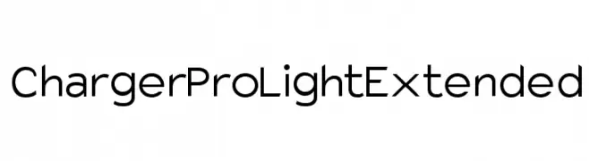Charger Pro Light Extended  Скачать бесплатные шрифты