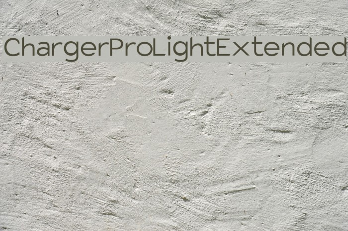 Charger Pro Light Extended Font examples