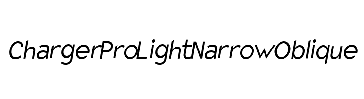 Charger Pro Light Narrow Oblique  baixar fontes gratis