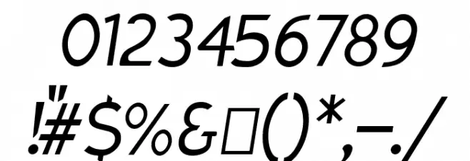 Charger Pro Light Narrow Oblique Font OTHER CHARS