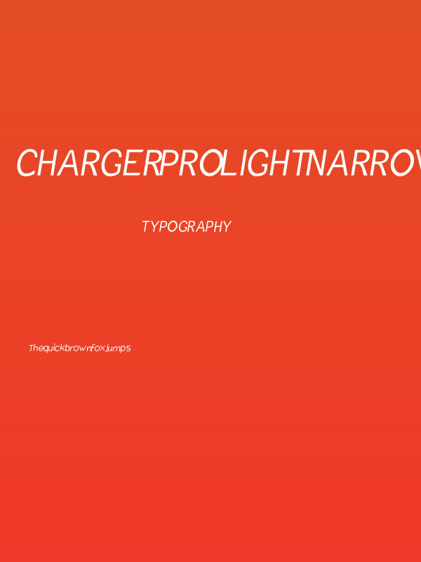 Charger Pro Light Narrow Oblique Poster