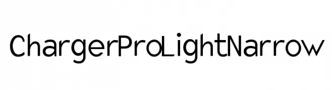 Charger Pro Light Narrow  Frei Schriftart Herunterladen