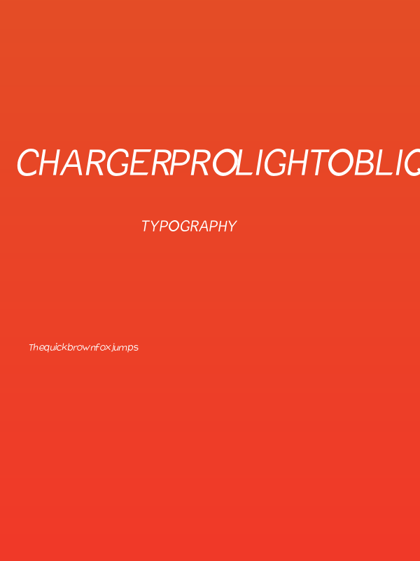 Charger Pro Light Oblique Poster