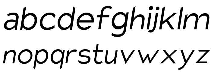 Charger Pro Light Oblique Font LOWERCASE