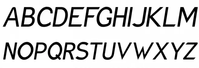 Charger Pro Narrow Oblique Schriftart Groß