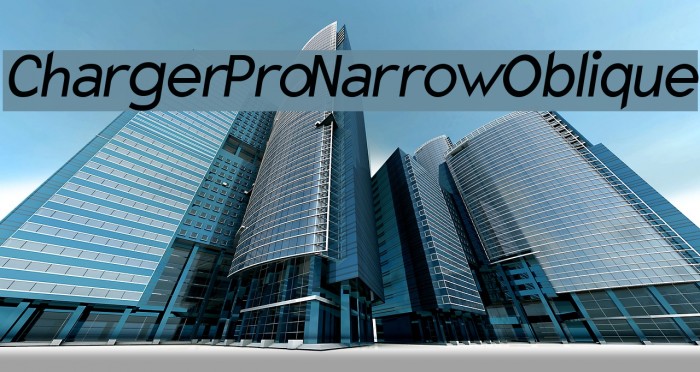 Charger Pro Narrow Oblique Font examples