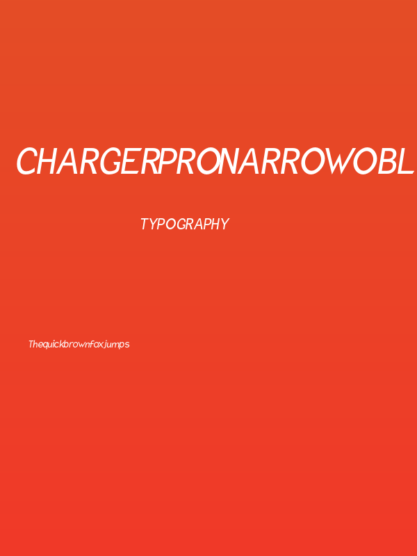 Charger Pro Narrow Oblique Poster