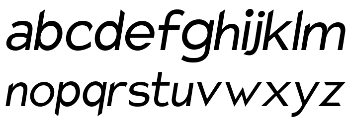 Charger Pro Narrow Oblique Font LOWERCASE