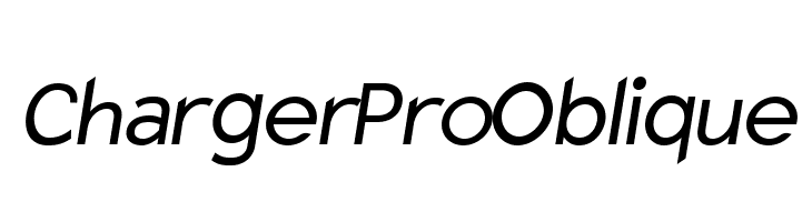 Charger Pro Oblique Font