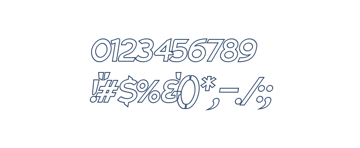 Charger Pro Outline Oblique Other Characters