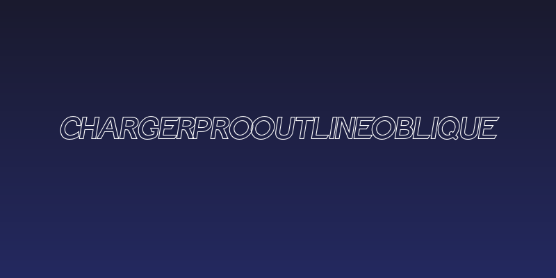 Charger Pro Outline Oblique Social Header