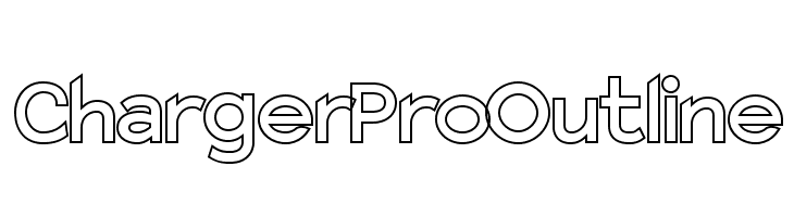Charger Pro Outline Font