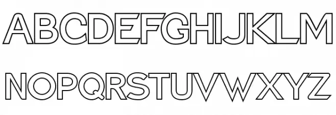 Charger Pro Outline Polices MAJUSCULES