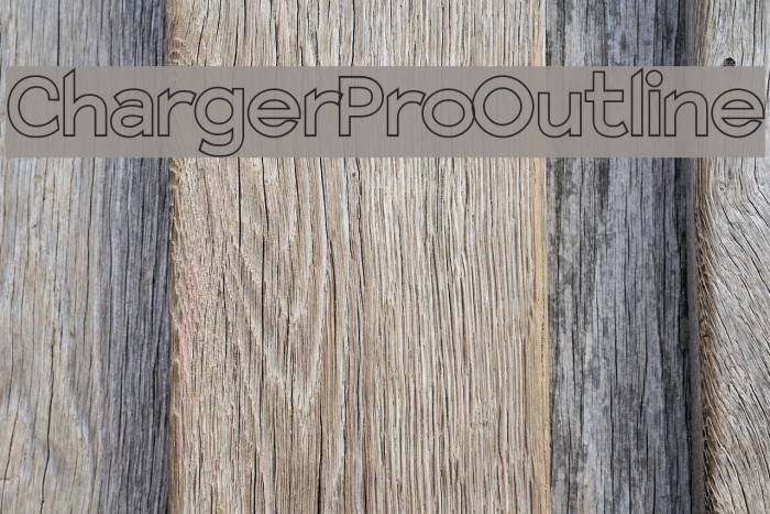 Charger Pro Outline Font examples