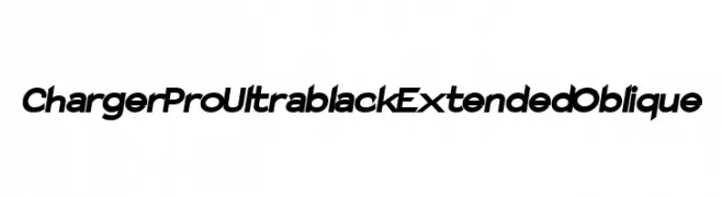 Charger Pro Ultrablack Extended Oblique  नि: शुल्क फ़ॉन्ट्स डाउनलोड
