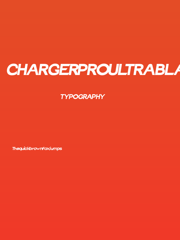 Charger Pro Ultrablack Extended Oblique Poster