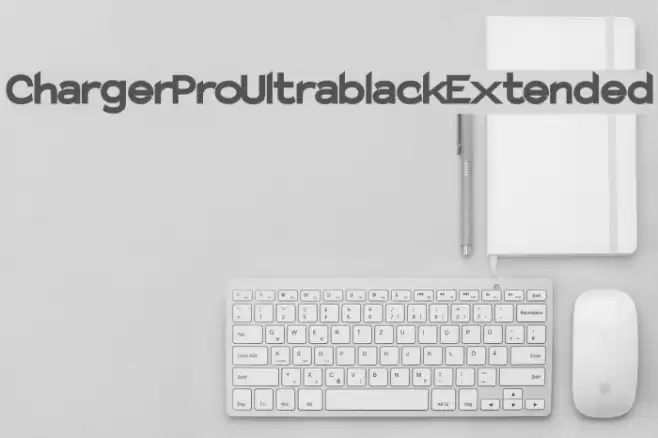 Charger Pro Ultrablack Extended Font examples