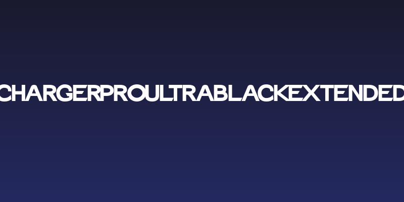 Charger Pro Ultrablack Extended Social Header