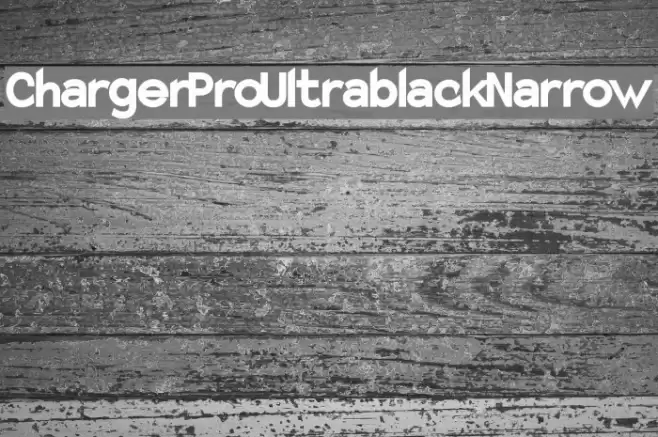 Charger Pro Ultrablack Narrow Font examples