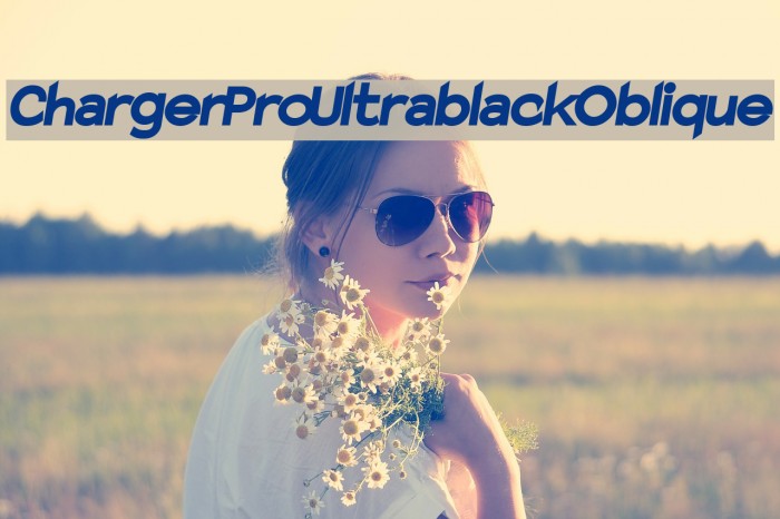 Charger Pro Ultrablack Oblique Font examples