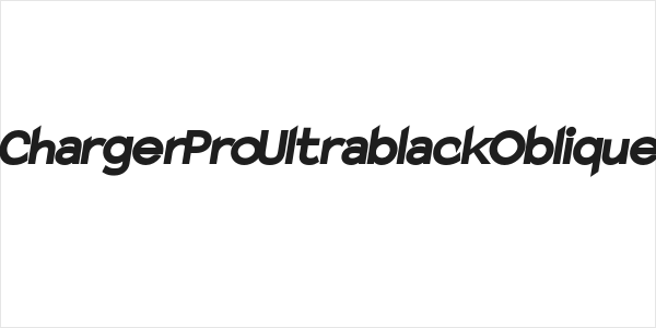Charger Pro Ultrablack Oblique Logo