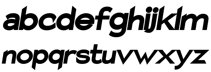 Charger Pro Ultrablack Oblique Font LOWERCASE