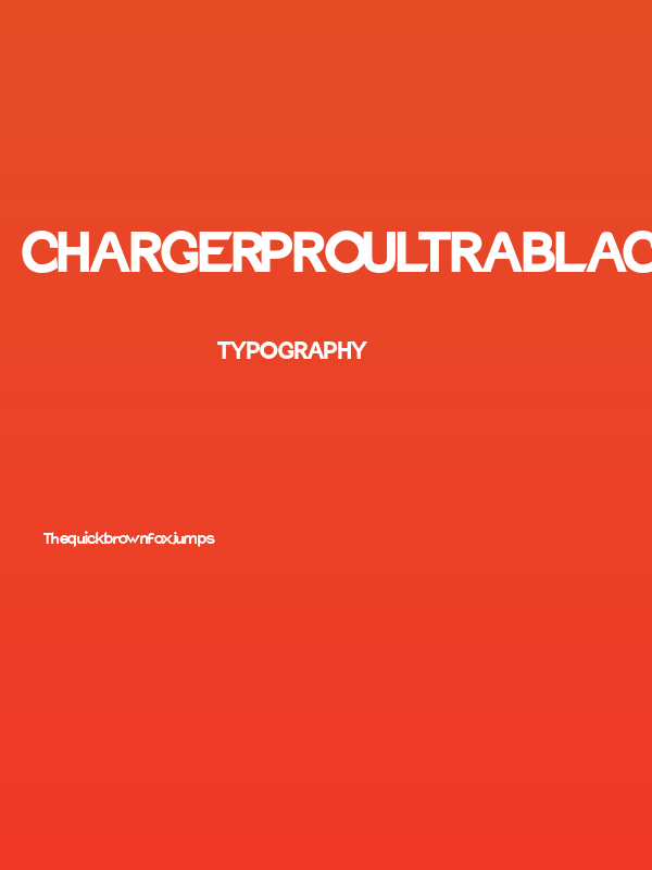 Charger Pro Ultrablack Poster
