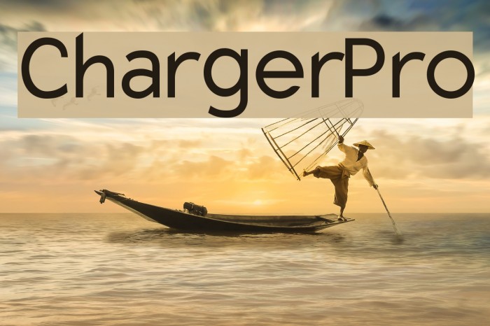 Charger Pro Font examples