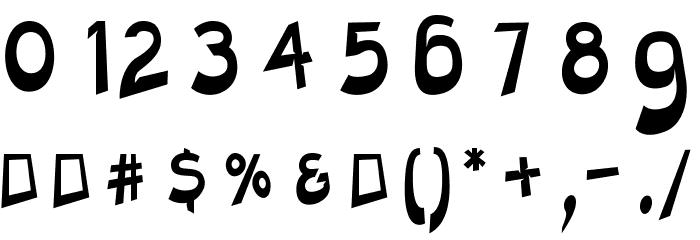 Charger Slice Extended Font OTHER CHARS