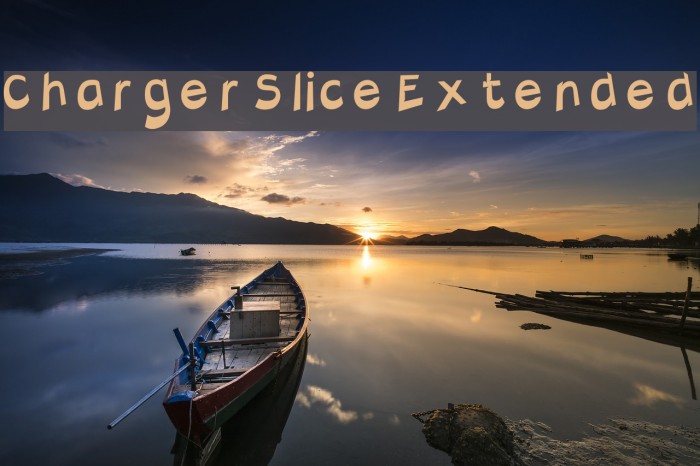 Charger Slice Extended Font examples