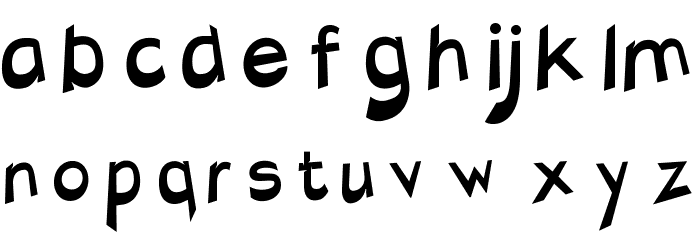Charger Slice Extended Font LOWERCASE