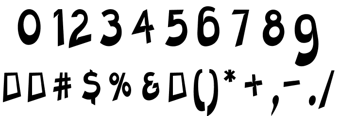 Charger Slice Font OTHER CHARS