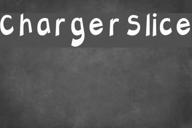 Charger Slice Font examples