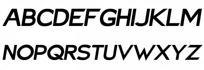 Charger Sport Black Extended Oblique Font Litere mari