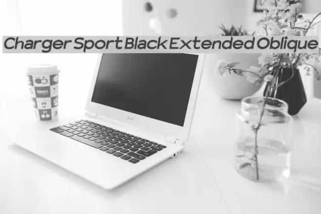 Charger Sport Black Extended Oblique Font examples