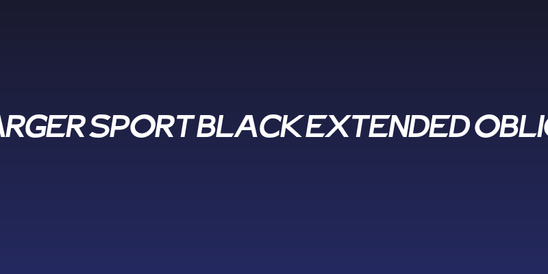 Charger Sport Black Extended Oblique Social Header