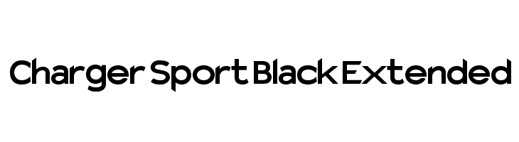 Charger Sport Black Extended Font