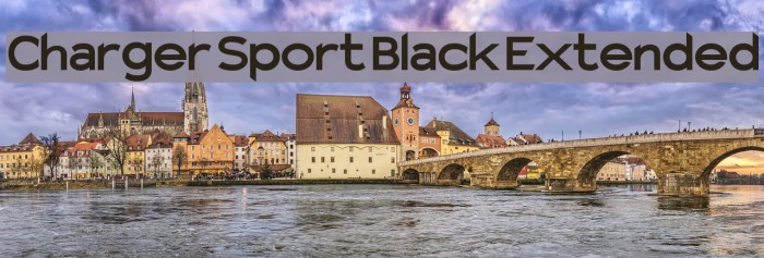 Charger Sport Black Extended Font examples