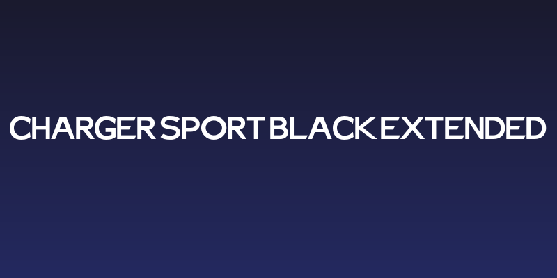 Charger Sport Black Extended Social Header