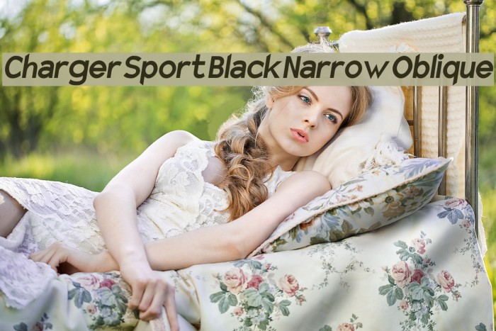Charger Sport Black Narrow Oblique Font examples