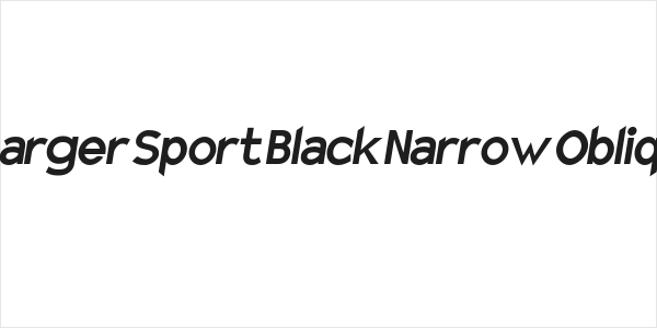 Charger Sport Black Narrow Oblique Logo