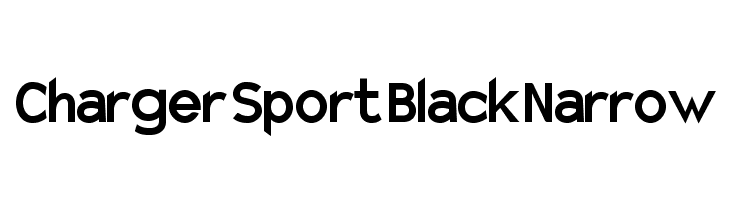 Charger Sport Black Narrow  font caratteri gratis