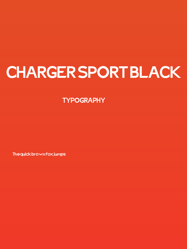 Charger Sport Black Poster