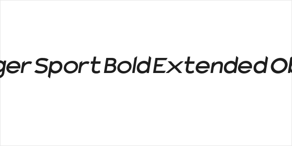 Charger Sport Bold Extended Oblique Logo