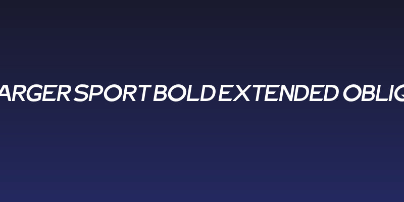 Charger Sport Bold Extended Oblique Social Header