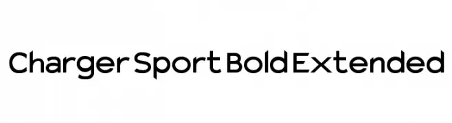 Charger Sport Bold Extended  Frei Schriftart Herunterladen