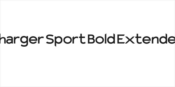 Charger Sport Bold Extended Logo